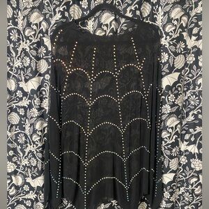 Leg Avenue Rhinestone Mesh Cape